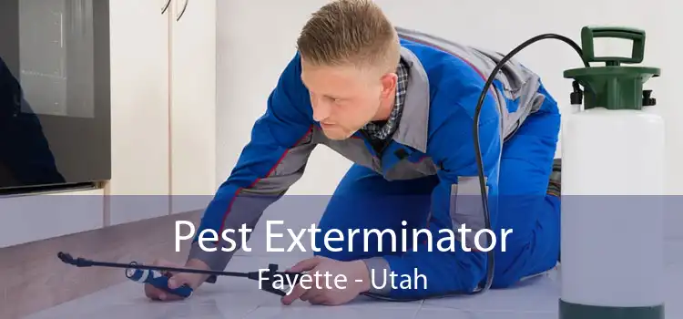 Pest Exterminator Fayette - Utah